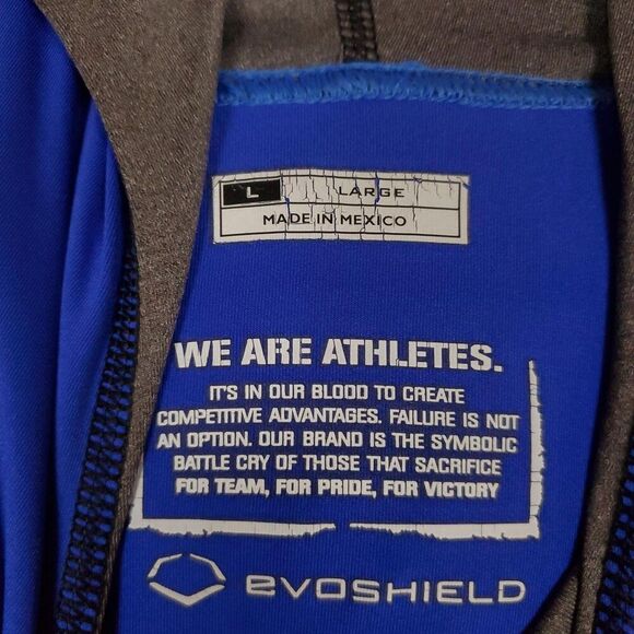 Evoshield Shirt Mens Large Blue Long Sleeve Hoodie Swagtech Lightweight Athletic - Picture 2 of 13